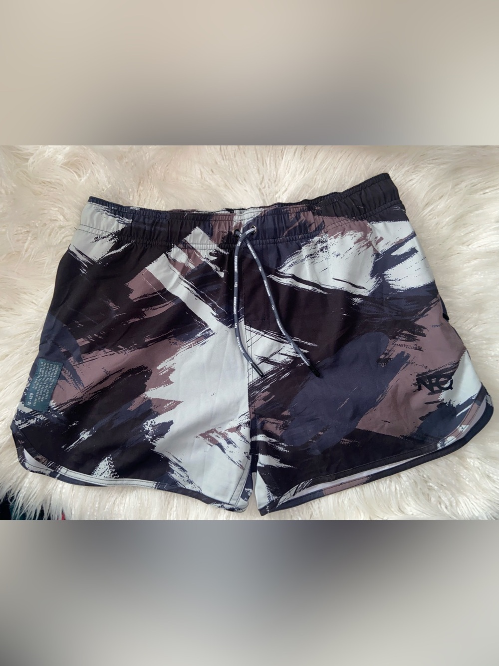 Athletic Women's Shorts in Black and Gray - Brand Unspecified